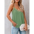 thumbnail image 2 of Camisola con ribete de encaje, camisola con escote en V para mujer, camisola con ribete de encaje, camisola de encaje, máxima eficiencia, 2 of 7