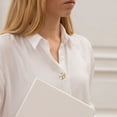 thumbnail image 2 of 4pcs Pearl Rehinestone Gosinks para mujeres Elegantes cubiertas de botones de camisa de flores elegantes Botones de manga de joyas para bodas y ocasiones especiales, 2 of 8