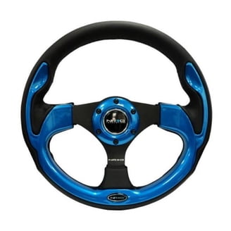 NRG Innovations NRG-RST-002RCF, Black Leather, 320mm - Walmart.com