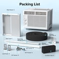 thumbnail image 6 of KISSAIR 5000 BTU Window Air Conditioner for Small Rooms AC Unit Air Conditioner Cools Up to 150 sq.ft, 6 of 8