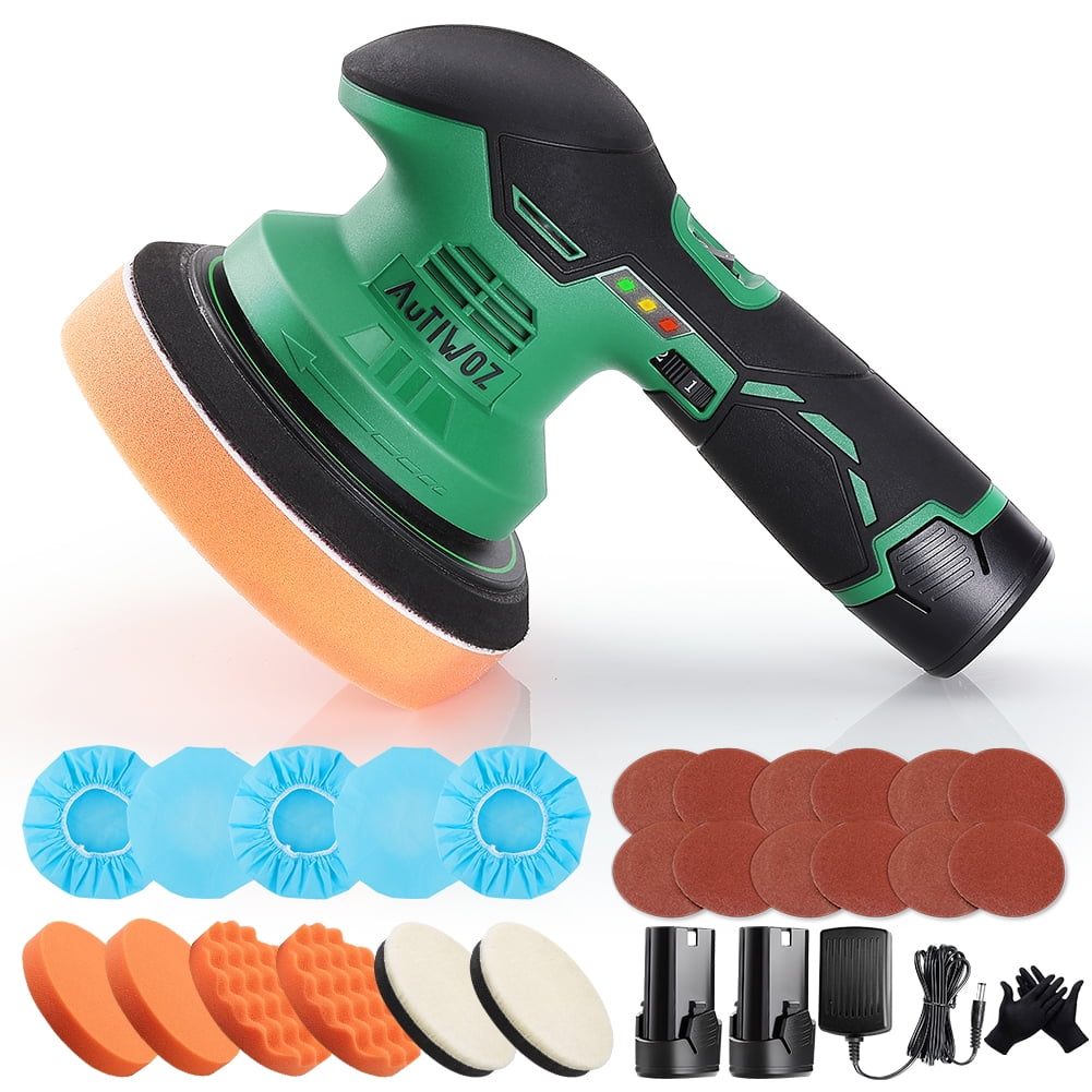 BATOCA Cordless Car Buffer Polisher with 12V 2.0Ah Lithium Rechargeable