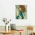thumbnail image 2 of MLJA Mermaid Wall Art Motivational Mermaid Canvas Prints Painting Ocean Theme Little Sea Life Pictures Framed Artwork Home Decor for Bathroom Dining Living Room, 2 of 4