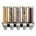 thumbnail image 2 of Rosseto EZ527 Five Container Ice Cream Topping Candy Wall Mount Dispenser - 1.3 Gallon Each, 2 of 4