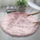 thumbnail image 3 of 26-27 Round Rug Shaggy Plush Carpet Soft Faux Sheepskin Fur Area Rugs for Bedroom Living Room Floor White Home Floor Mat Bedside Rugs, 3 of 5