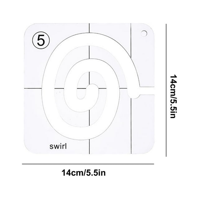 Sewing Kit for Sewing Machine Acrylic Diy Sewing Patchwork Ruler Special-Shaped Hollow Sewing Kit Patchwork Template