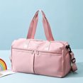 thumbnail image 2 of CSChome Sac de Sport avec Compartiment à Chaussures Grande Capacité Séparation Sec Humide Fermeture Éclair Imperméable Oxford Extérieur Weekender Nuit Gym Entraînement, 2 of 7