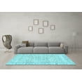 thumbnail image 3 of Ahgly Company Indoor Rectangle Persian Light Blue Traditional Area Rugs, 2' x 4', 3 of 4