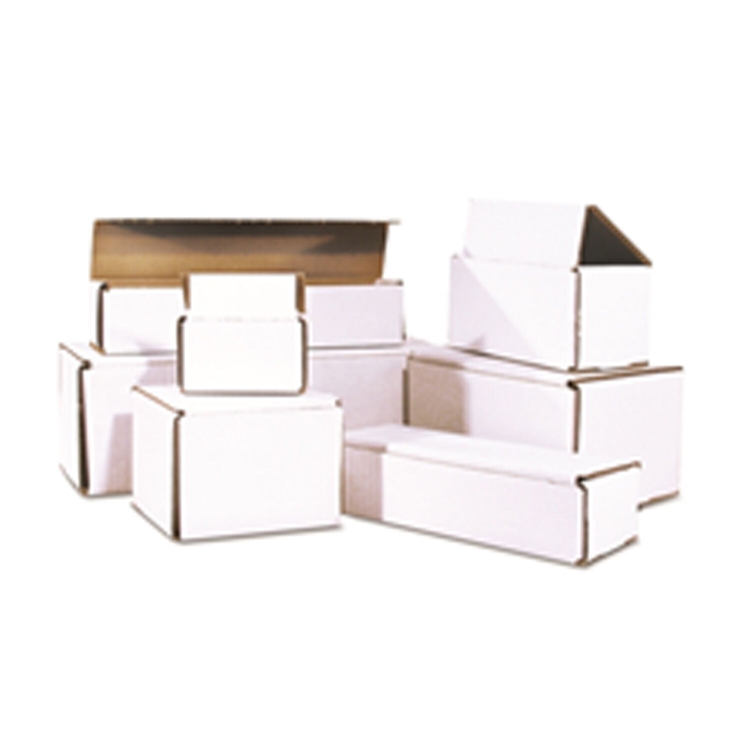 500 6 x 3 x 2 White Corrugated Shipping Mailer Packing Box Boxes