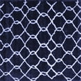 thumbnail image 1 of Ahgly Company Machine Washable Indoor Square Trellis Blue Modern Area Rugs, 5' Square, 1 of 4