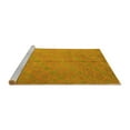 thumbnail image 2 of Ahgly Company Machine Washable Indoor Rectangle Abstract Yellow Contemporary Area Rugs, 2' x 4', 2 of 4