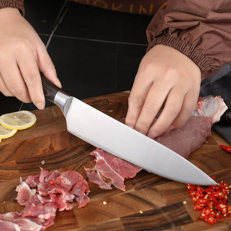 Qisebin Pro Kitchen Chef's Knife 8-Inch German High Carbon Stainless Steel,  Ergonomic Handle, Ultra Sharp for Kitchen & Restaurant