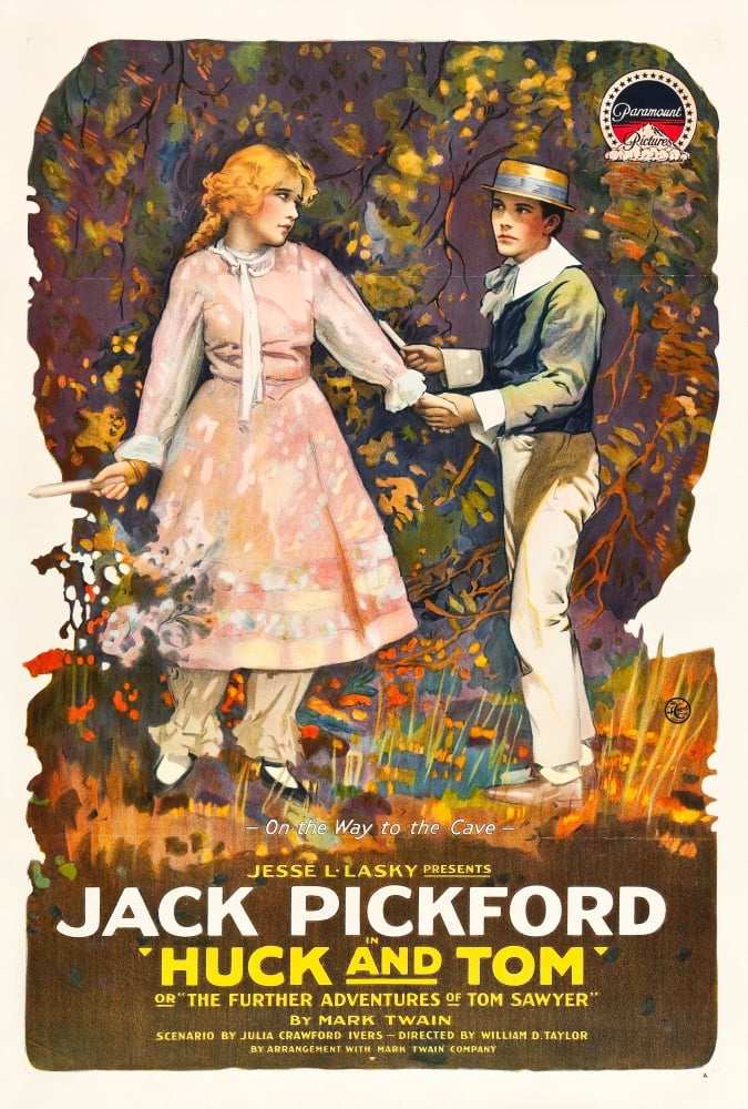 Huck And Tom From Left Clara Horton Jack Pickford 1918 Movie Poster Masterprint (24 x