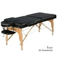 thumbnail image 1 of GreenLife® 2-Section 5" Luxury Wooden Super Stable Portable Massage Table - MTW122, 1 of 6
