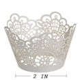 thumbnail image 3 of 50 vasos de papel para cupcakes, envoltorios para tartas, bodas, fiestas de cumpleaños, color rosa y blanco Soledad Magdalena de la hornada de la Copa, 3 of 4