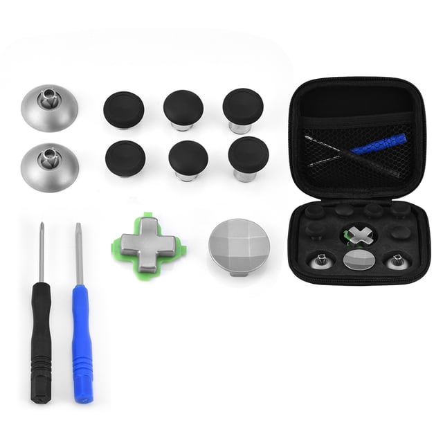 Mini Replacement Button Kit For P-S4/ XB-OX ONE Joystick, Thumb Stick Kit, -Type Directional Buttons Base Screw Drivers Kit For Gamepad Repair