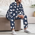 thumbnail image 6 of KLL Cute Sheep 1 Sleepwear Mens Flannel Pajamas,Long Cotton Pj Set, 6 of 7