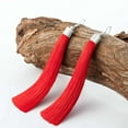 thumbnail image 4 of Femmes Filles Bohemia Longues Franges Crochet Boucles d'Oreilles Déclaration Femmes Boucles d'Oreilles Femmes Pompon Boucles d'Oreilles Boucles d'Oreilles, 4 of 5