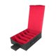 thumbnail image 4 of Caja de almacenamiento para tarjetas de juegos coleccionables, resistente al agua y fabricada en cuero sintético PU, con 5 filas. Rojo, 4 of 9