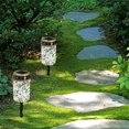 thumbnail image 4 of COEQINE Solar Lights Outdoor Waterproof LED Flameless Candle Cemetery Solar Decorative Lights Walkway Lights Landscape Lighting for Memorial Day Decor, Hummingbird Butterfly Flower Leaf, 4 of 7