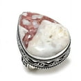 thumbnail image 2 of Natural Wild Horse Gemstone Handmade 925 Sterling Silver Jewelry Ring S.6, 2 of 2