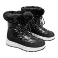 thumbnail image 1 of Botas Mujer Tobillo Plataforma Cortavientos Antideslizante para Viajes al Aire Libre (39) Negro, 1 of 9