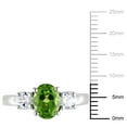 thumbnail image 2 of Everly Women's Created Sapphire and Created Peridot Sterling Silver Ring, 2 of 6