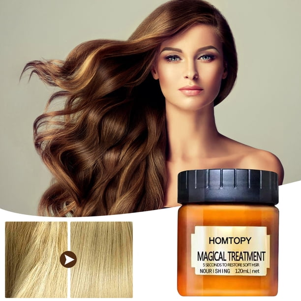 Hot6sl Ofertas Del Día Mascarilla Capilar Desintoxicante para Cabello Tratamiento Capilar Molecular Avanzado Mascarilla Capilar Reparadora Resbaladiza con Película Evaporación 120 Ml