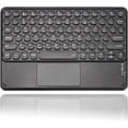 thumbnail image 1 of Teclado Bluetooth con panel táctil para iPad Pro Trackpad teclado inalámbrico Bluetooth para iPad iOS tableta Smartphone portátiles Mac, teclado inalámbrico delgado redondo, 1 of 5