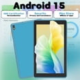 thumbnail image 2 of 7 inch Tablet Android 15 Tablets, 6GB RAM 32GB ROM 1TB Expandable, Quad-Core Processor Tablet PC, WiFi6, 3000mAh Battery, Bluetooth, 1024 x 600 IPS Touch Screen, 2+5MP Dual Camera, GMS, Navy, 2 of 7