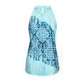 thumbnail image 4 of LilyLLL Womens Halter Camisole Tank Tops Dressy Printed Sleeveless Tunic Blouse Tops, 4 of 5