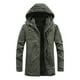 thumbnail image 1 of Hombres Casual Sólido Más Terciopelo Engrosamiento Cremallera Con Capucha Chaqueta De Manga Larga Abrigos Pompotops oipoqjl21068, 1 of 8