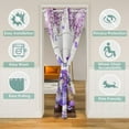 thumbnail image 2 of Erosebridal Kawaii Gnome Door Curtain For Door Window 34x80,Purple Flower Door Drape,Floral Decoration, 2 of 5