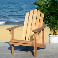 Deals on Safavieh Topher Outdoor Patio Nautical Adirondack Chair