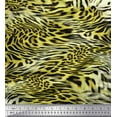 thumbnail image 1 of Soimoi Satin Silk Fabric Leopard & Tiger Animal Skin Print Fabric by The Yard 42 Inch Wide, 1 of 3