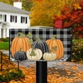 thumbnail image 2 of Briarwood Lane Checkered Pumpkins Primitive Large / Oversized Mailbox Cover, 2 of 5