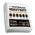 thumbnail image 3 of (2 pack) WHITEDUCK Super Heavy Duty Poly Tarp 10 Mil - White Color -10'x12' - Thick Waterproof, UV Resistant, Rip and Tear Proof Tarpaulin with Grommets and Reinforced Edges, 3 of 10