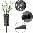 thumbnail image 3 of 2 Pack Grave Cemetery Vases with Spikes 11 Inch, Flower Holder, Graveyard Headstone Flower Marker, Memorial Day Grave Decorations, 3 of 6