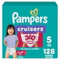 thumbnail image 1 of Pampers Diapers - Cruisers 360° - Size 5, up to 100% Leakproof Fit, Designed for Active Babies, Pull On Diaper, EZ Off Tabs Designed for Easy Changes, 1 of 22