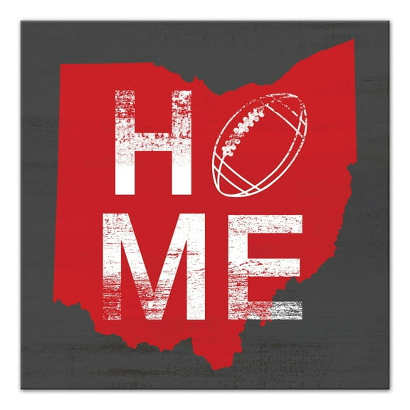 Creative Products Ohio Football State Pride 16x16 Canvas Wall Art