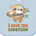 thumbnail image 4 of Inktastic Sloth I Love My Meemaw Boys or Girls Baby Bib, 4 of 4