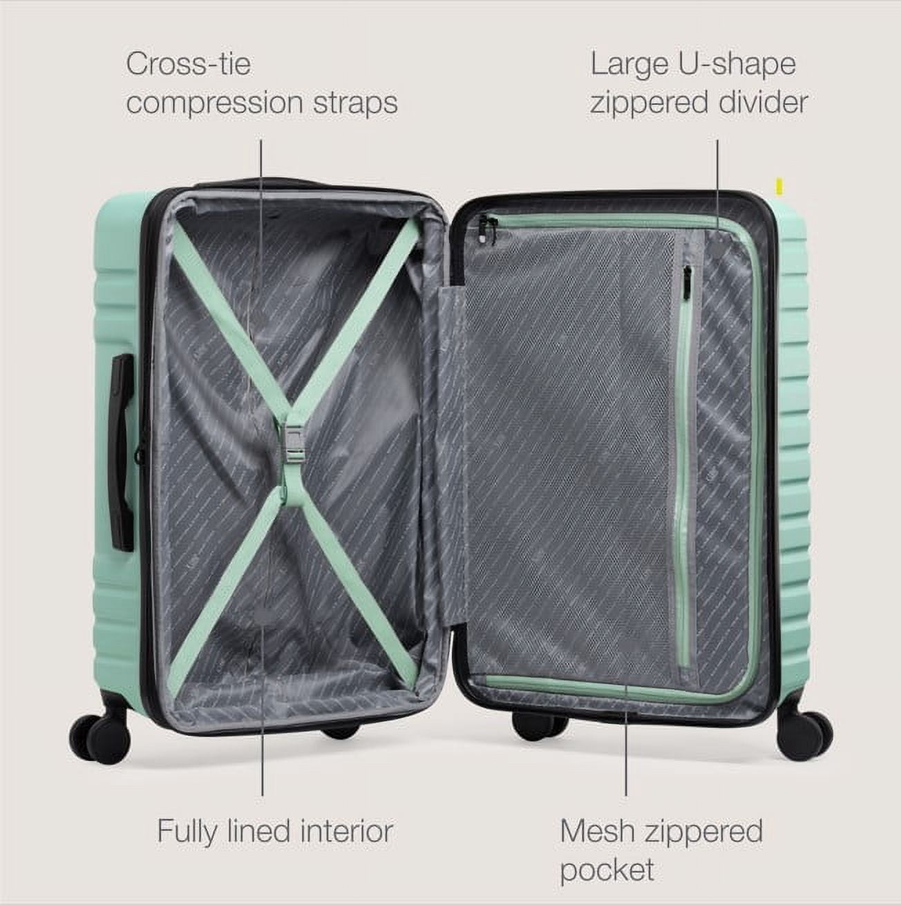 U.S. Traveler Boren Hardside Rugged Spinner Luggage, Mint, 30" Checked Large