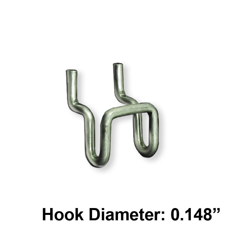 Metal U Hook for Slatwall & Pegboard