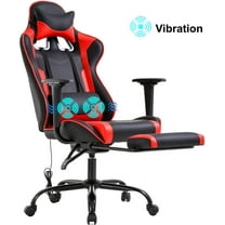BestOffice Ergonomic Gaming Chair, Lumbar Support, Rolling Swivel for Women, Men(Red)