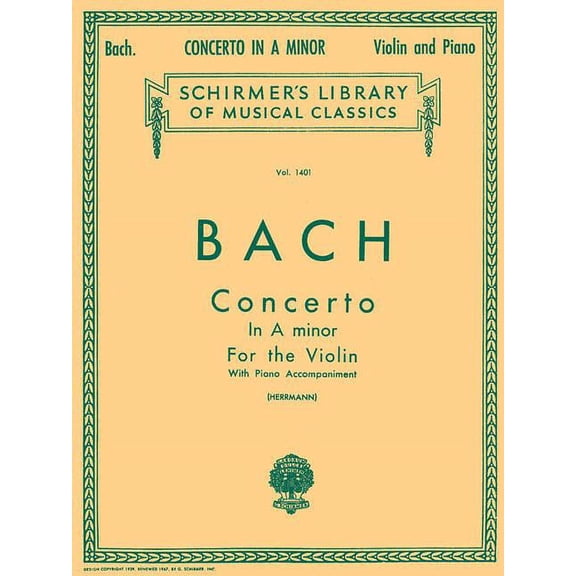 Schirmer's Library of Musical Class Concerto in a Minor: Schirmer Library of Classics Volume 1401 Score and Parts, Book 1401, (Paperback)