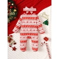 thumbnail image 2 of Infant Newborn Baby Girl Clothes Onesies Long Sleeve Ruffle Baby Footed Clothes with Christmas Pattern Printed Baby Clothes for Girls, 2 of 5