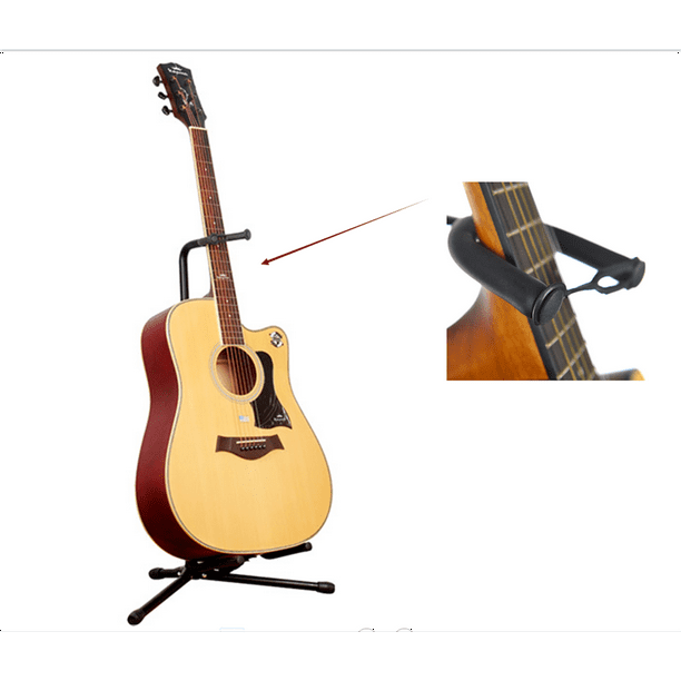 Support de guitare acoustique en bois Support pliable pour guitare  électrique acoustique