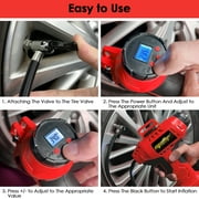 Mellif Cordless Tire Inflator Portable Air Compressor Compatible with Milwaukee 18V Battery(Tool Only)