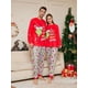 thumbnail image 2 of Conjunto de pijamas de algodón para padres e hijos, ropa de casa de dos piezas con estampado de letras de dibujos animados, otoño e invierno, novedad de 2023, 2 of 3