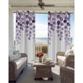 thumbnail image 4 of Purple Eucalyptus Leaves Blackout Curtains 54 Inches Long for Bedroom, Watercolor Floral Leaf Plants Thermal Insulated Room Darkening Black Out Window Curtain Panels Grommet Drapes for Living Room, 4 of 8
