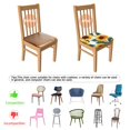 thumbnail image 5 of Sunflower Pattern Seat Covers for Dining Room Chairs Set Of 4,Stretch Printed Washable Chair Seat Cover with Elastic Ties and Button,Removable Waterproof Couch Cushion Covers, 5 of 6